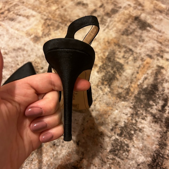 Black Fabric Slingback shoes Sam Edelman 7.5 - Picture 4 of 4